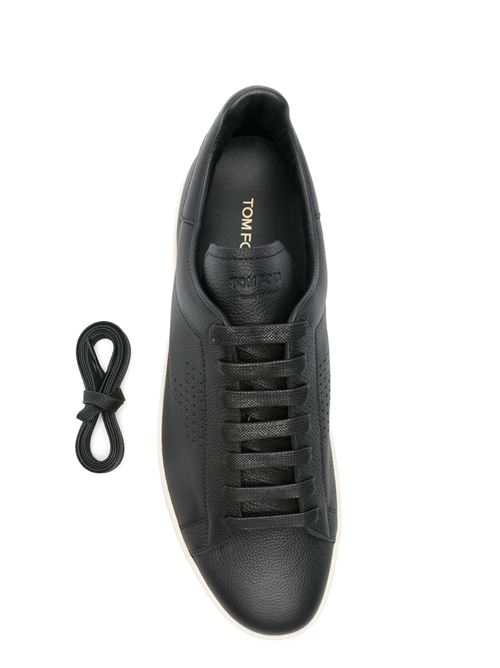 Sneakers nera con suola bianca TOM FORD | J1507LCL460N3NW02